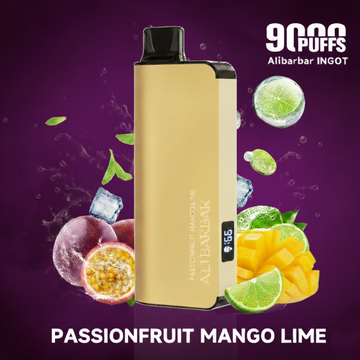 PASSIONFRUIT MANGO LIME – ALIBARBAR INGOT – 9000 PUFFS