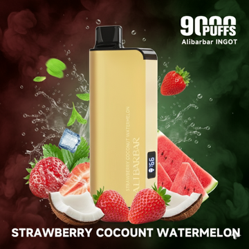 STRAWBERRY COCONUT WATERMELON – ALIBARBAR INGOT – 9000 PUFFS