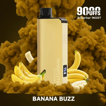 BANANA BUZZ – ALIBARBAR INGOT – 9000 PUFFS