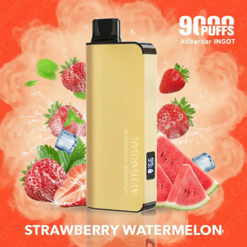 STRAWBERRY WATERMELON – ALIBARBAR INGOT – 9000 PUFFS